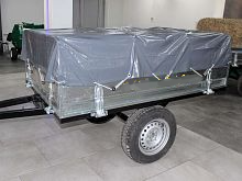 Прицеп самоопрокидывающийся  г/п-1.0т с тентом